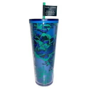 2022 Starbucks Holiday Blue and Green Color-Change Tumbler